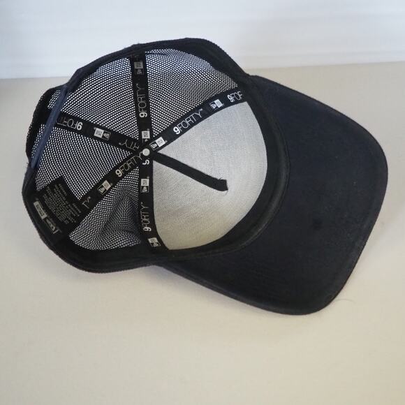 Boston Red Sox New Era Circle Patch A-Frame 9FORTY Snapback Hat -MLB Trucker - Picture 5 of 9